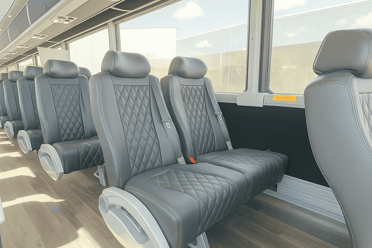 interior of Winter Haven Charter Bus charter bus