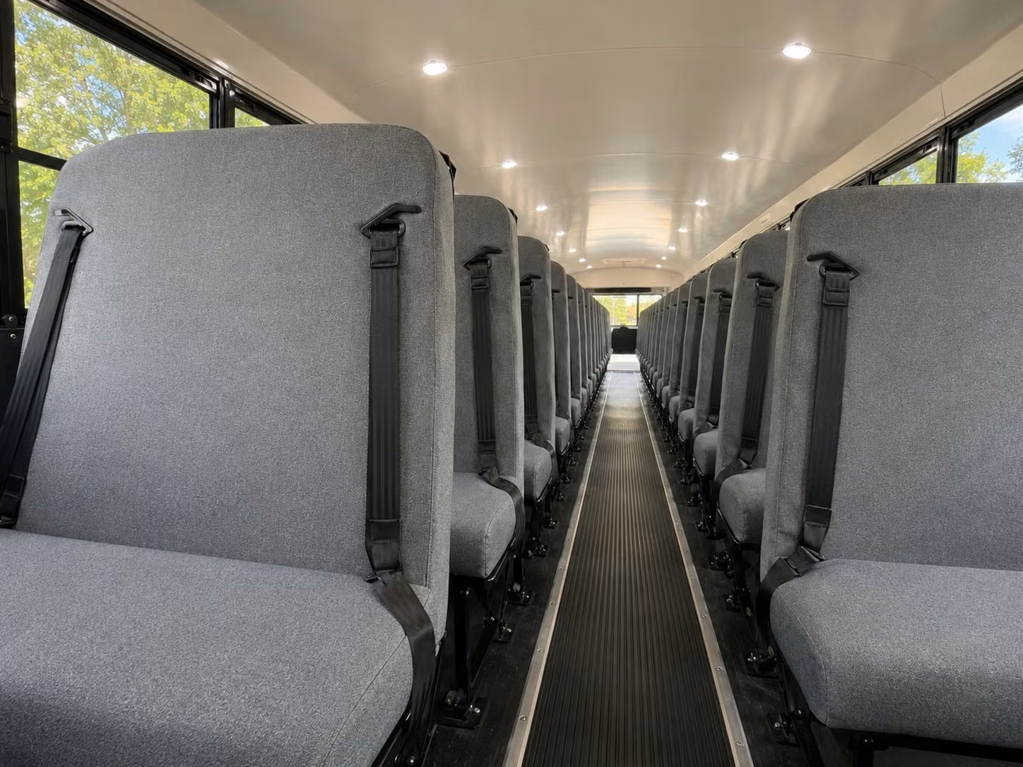 school bus inside