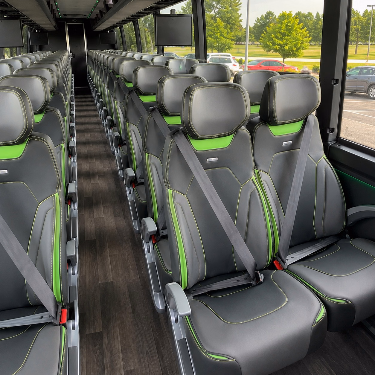 winter haven charter bus rental interior